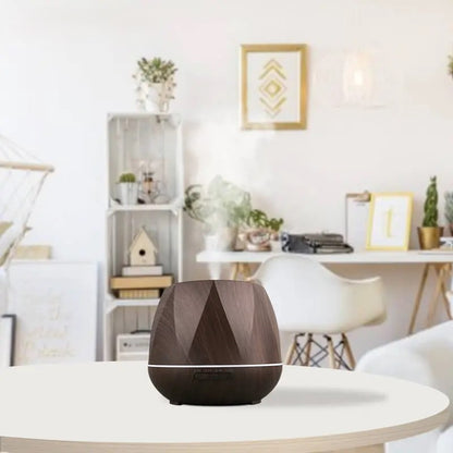 Geometric Wooden Essential Oil Diffuser